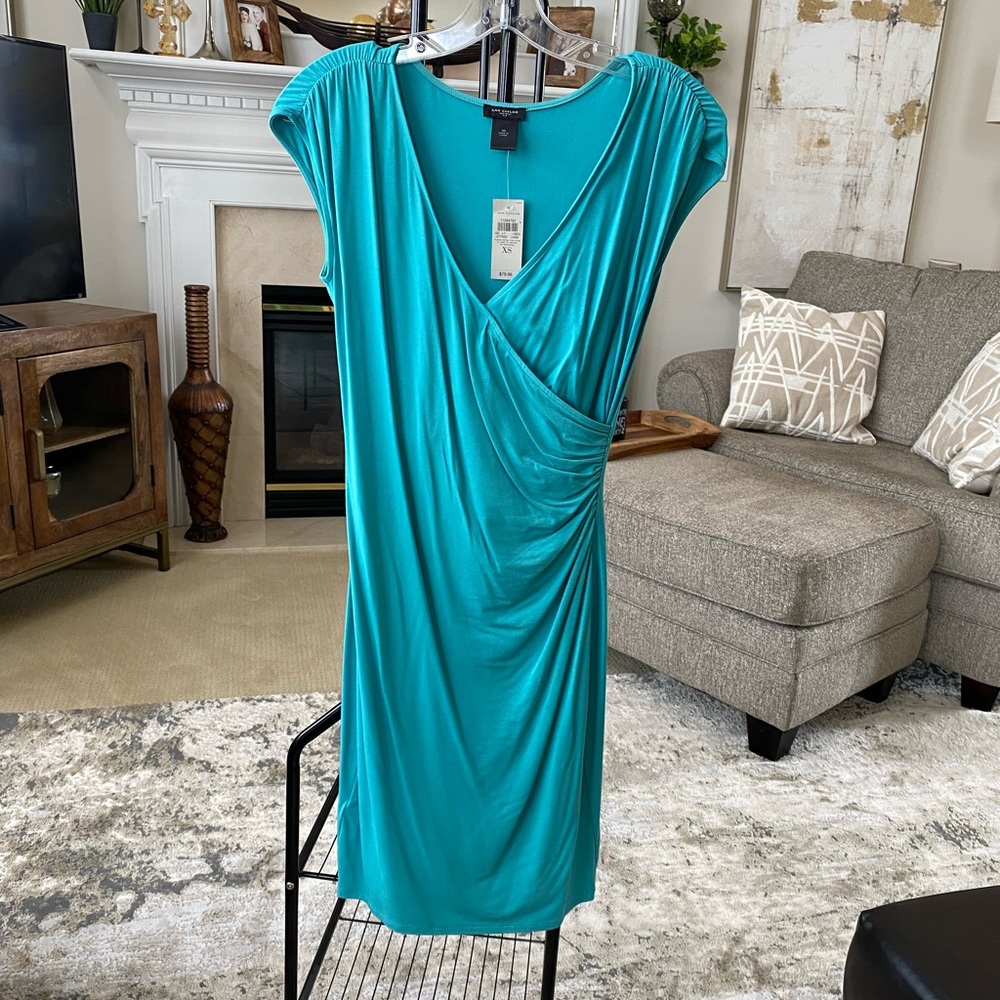 Teal dress. Ann Taylor. Extra small. NWT